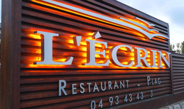 Enseigne lumineuse pour L'Ecrin à Cannes